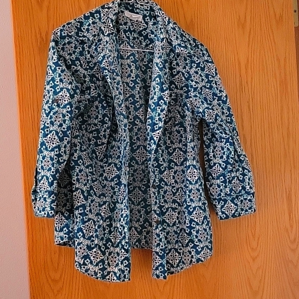 🔥10/$15 Charter Club Petite Long Sleeve Blouse 10P